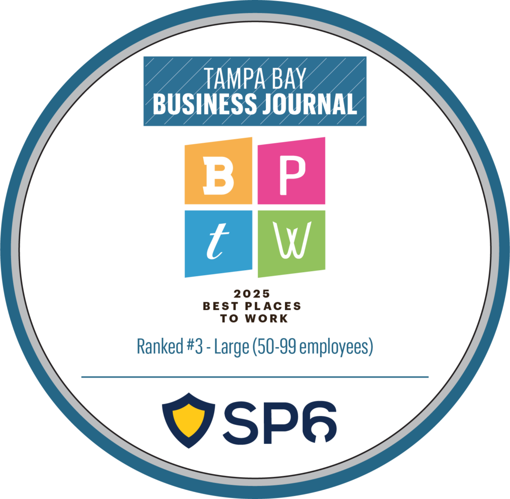 Tampa Bay Business Journal Best places to work 2025 winner badge