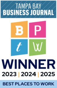 Tampa Bay Business Journal Best Places to Work 2023-2025 Award