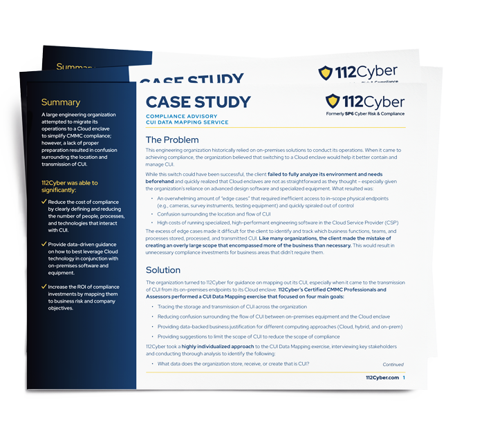112Cyber Case Studies graphic